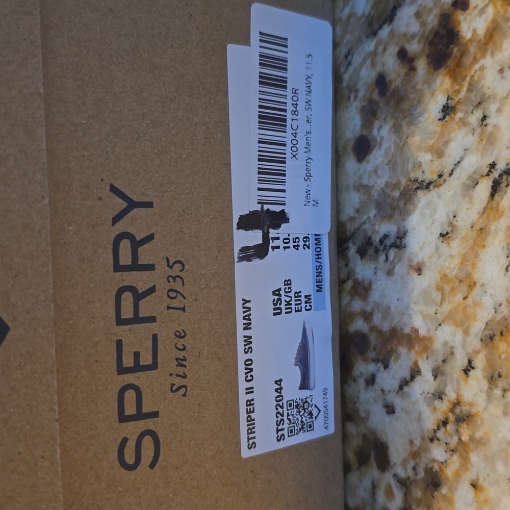 NIB Men's Sperry Top Sider Canvas Sneaker  Size 11 5 - Picture 3 of 9
